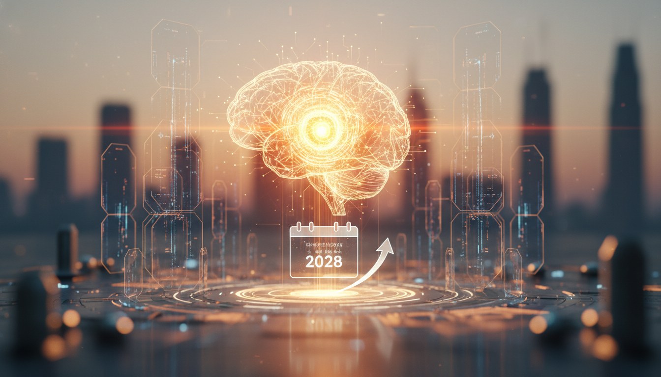 Abstract visualization of recursive AI improvement loops